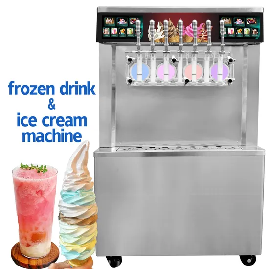New Standing Ice Cream Machine Maker Compressor Retail Bakery Snacks Milk Yogurt - Ice Cream Machine